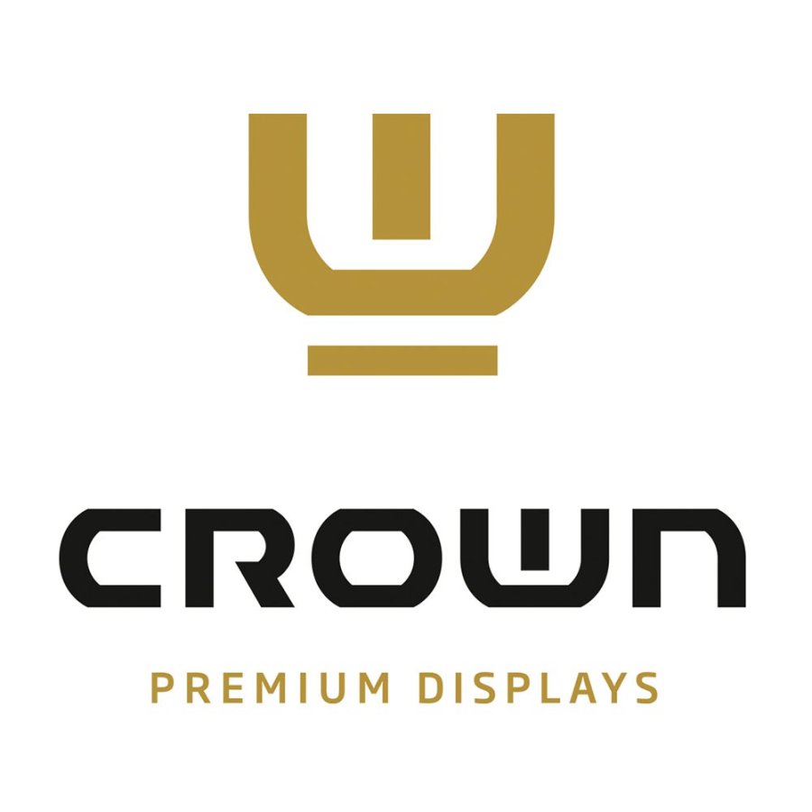 Crown LED Out box - Enkelsidig - Svart - A2