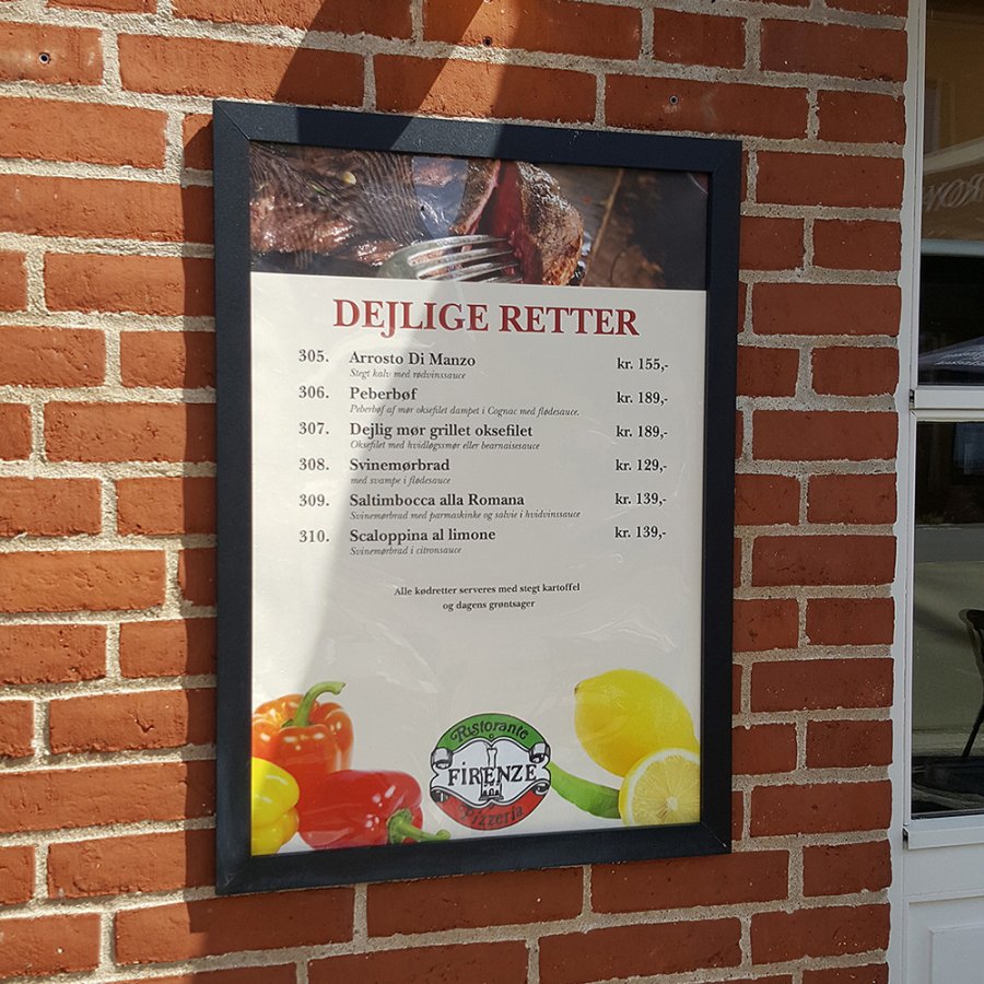 Sn&auml;ppram, Crown, 33mm, aluminium, platt profil, Svart, A2 - 42 x 59,4 cm