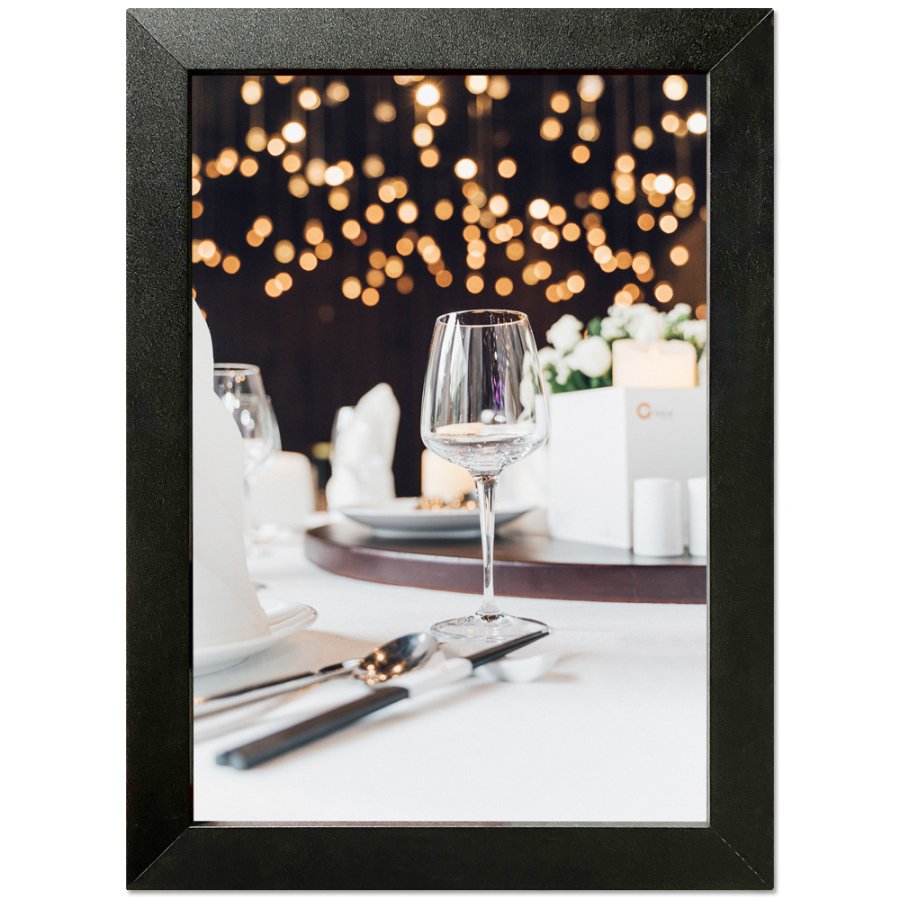 Sn&auml;ppram, Crown, 33mm, aluminium, platt profil, Svart, A0 - 84,1 x 118,9 cm