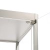 Vitrin vitrinsk&aring;p - Showcase Tower Solo glasmonter med LED-ljus och l&aring;s - silver #8