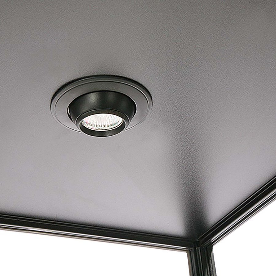 Vitrin vitrinsk&aring;p - Showcase Tower Solo glasmonter med LED-ljus och l&aring;s - svart