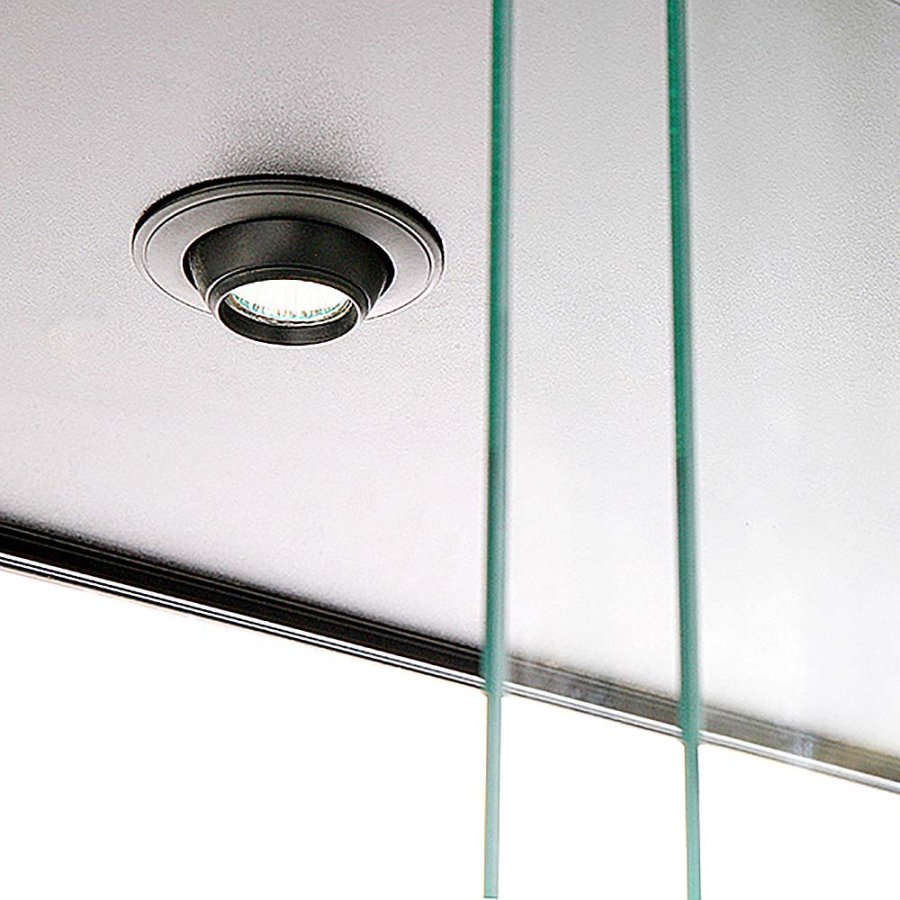 Vitrin vitrinsk&aring;p - Showcase Tower Duo glasmonter med undersk&aring;p, LED-ljus och l&aring;s - svart