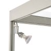 Vitrine vitrinsk&aring;p - Showcase Counter Solo glasmonter med LED-ljus och l&aring;s - silver #5