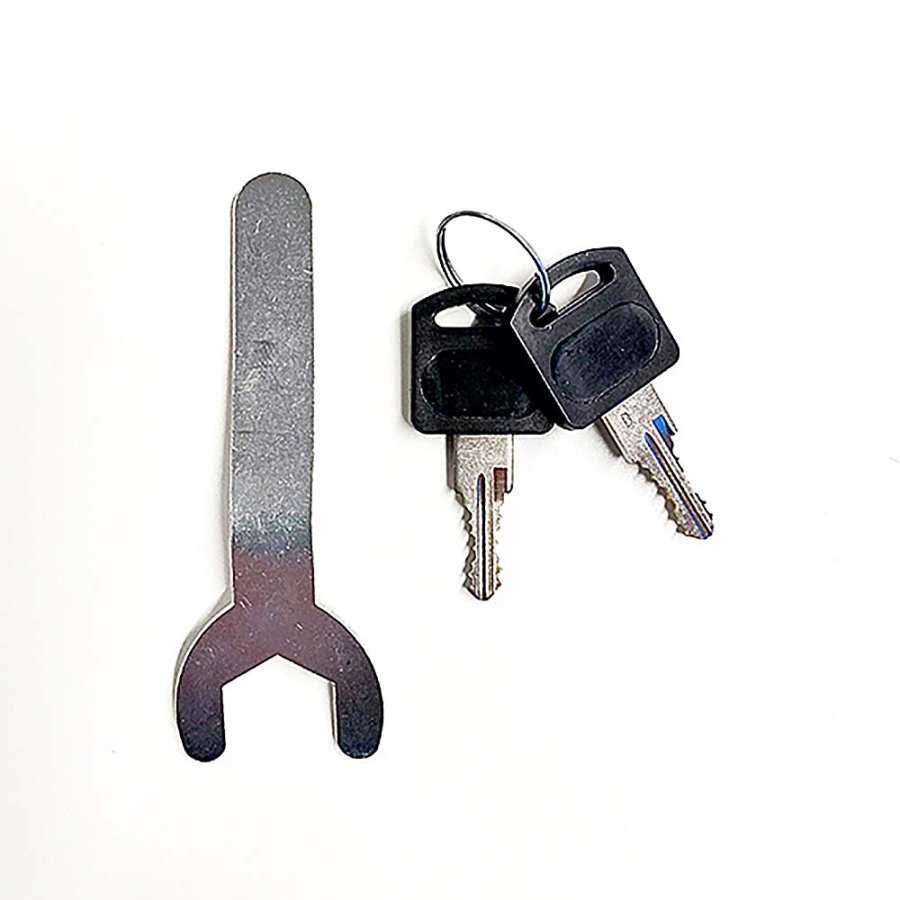 Vitrin vitrinsk&aring;p - Vitrinv&auml;gg Duo glasmonter med LED-ljus och l&aring;s - silver