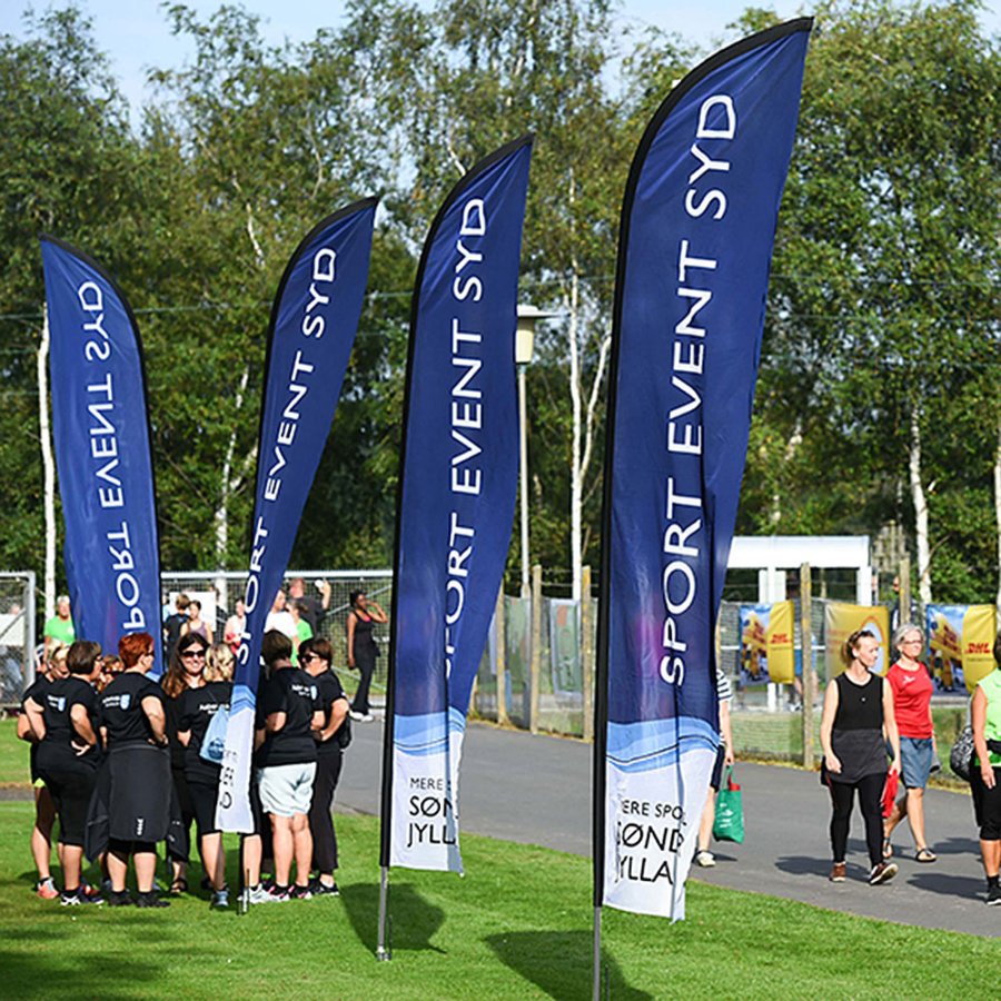 Beachflagga, utomhusb&aring;gflagga, aluminiumst&aring;ng, stor (utan fot och flagga)