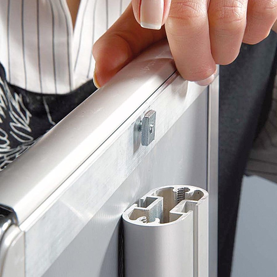 Mini Multi Stand - Dubbelsidig A3 sn&auml;ppram + A3 st&aring;lhylla