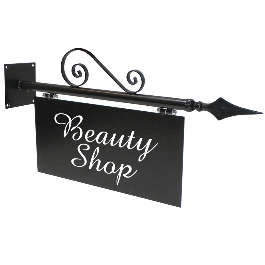 Smidesskylt f&ouml;r v&auml;gg Antik pulverlackad