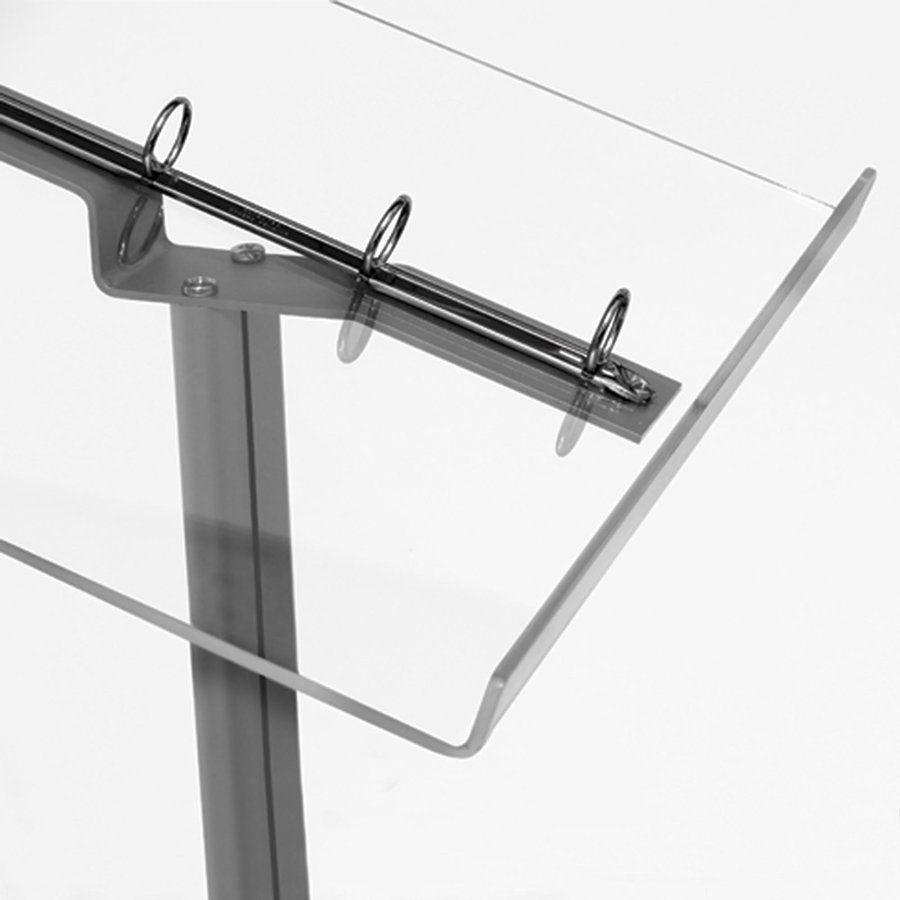 Flick Menu-stativ horisontellt - A4 L&ouml;vst&ouml;d - 21x29,7 cm - silver