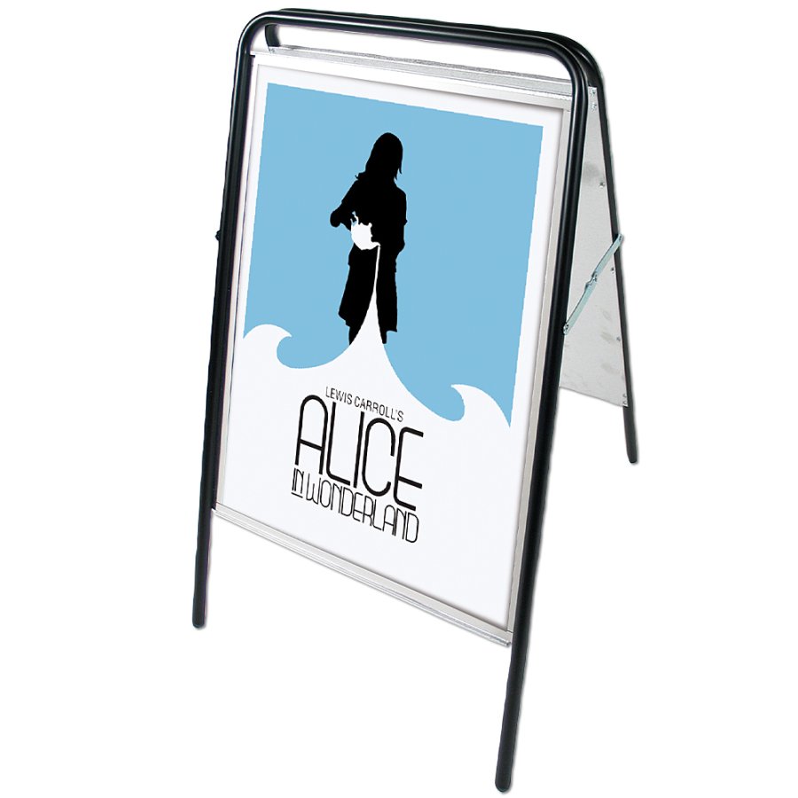 Expo Sign Standard Gatust&auml;ll - 50x70 cm - svart