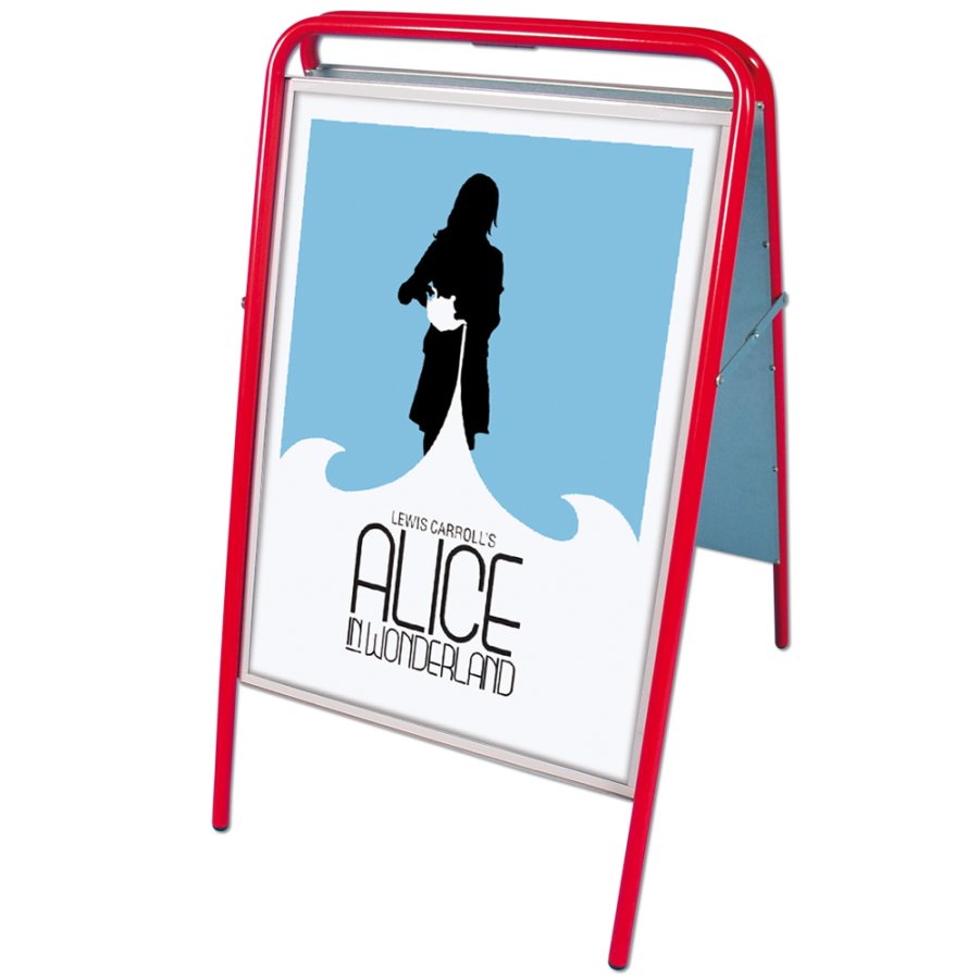 Expo Sign Standard Gatust&auml;ll - 50x70 cm - r&ouml;d