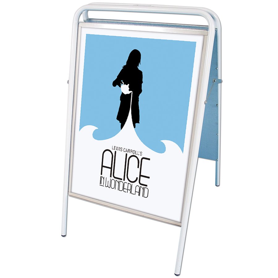 EXPO SIGN gatupratare 22 mm A0 85x120 cm vit