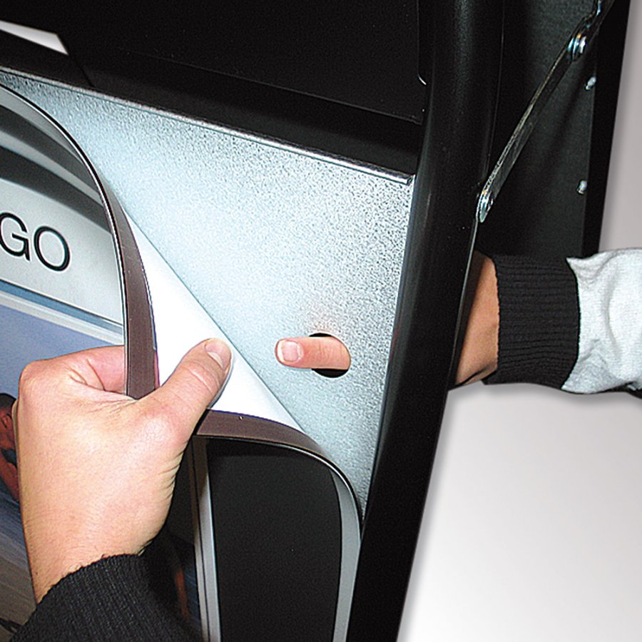 Expo Sign Gatust&auml;ll/Easy Sign Gatupratare - 50x70 cm - svart