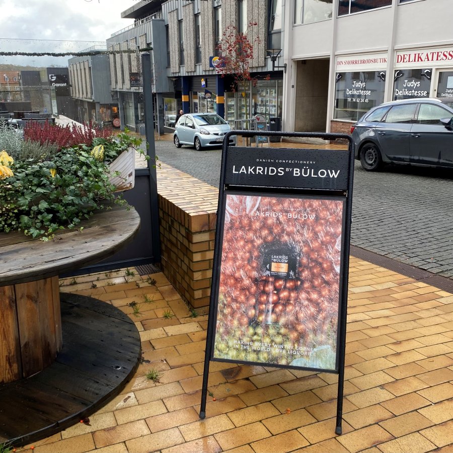 Expo Sign Gatust&auml;ll/Easy Sign Gatupratare - 70x100 cm - svart