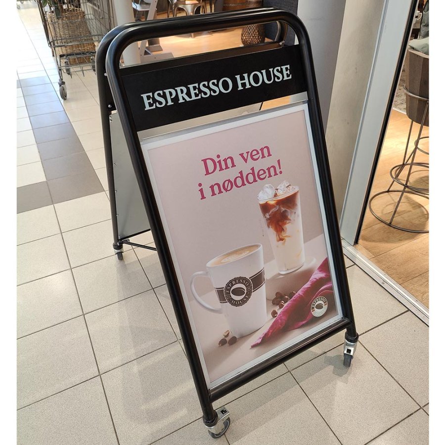 Expo Sign Gatust&auml;ll/Easy Sign Gatupratare - 70x100 cm - svart