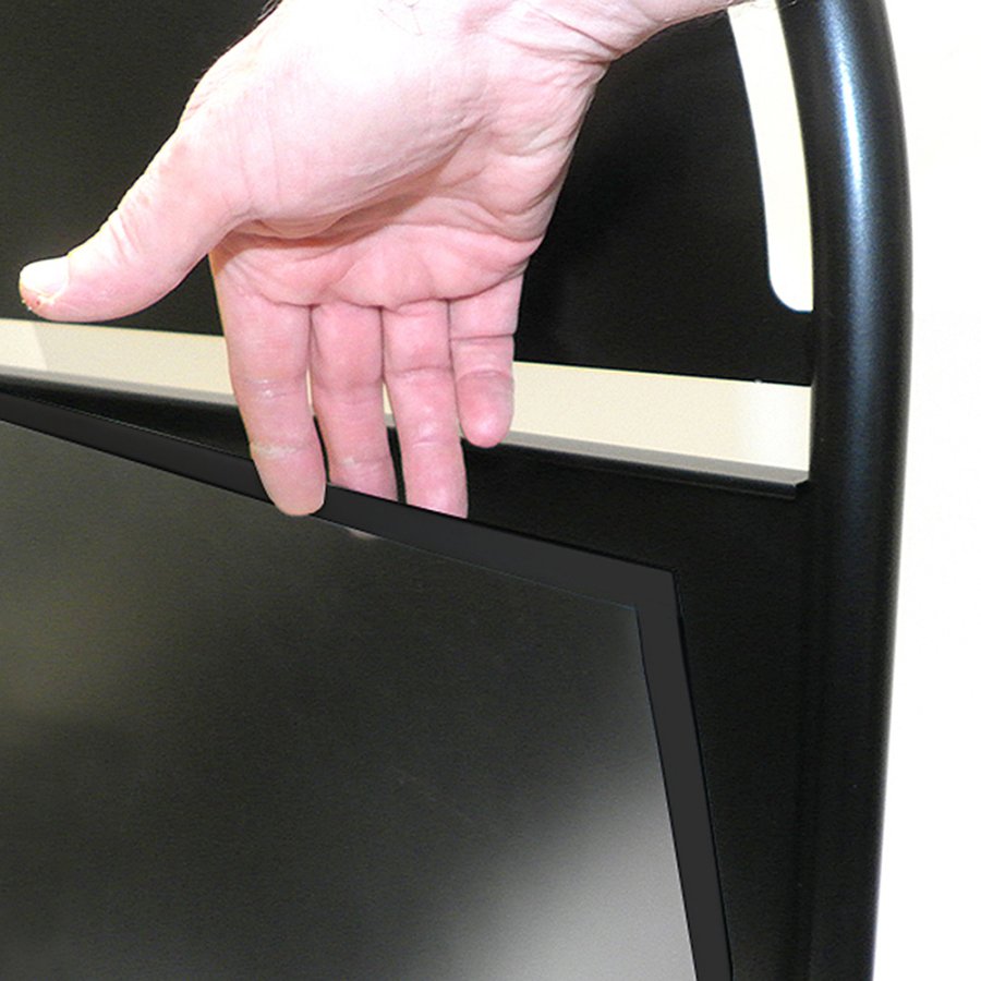 Gatupratare Gotik Circle city sign skyltst&auml;ll , A1, svart