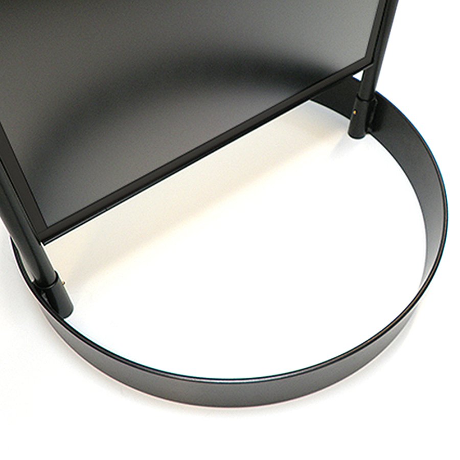 Gatupratare Gotik Circle city sign skyltst&auml;ll , A1, svart