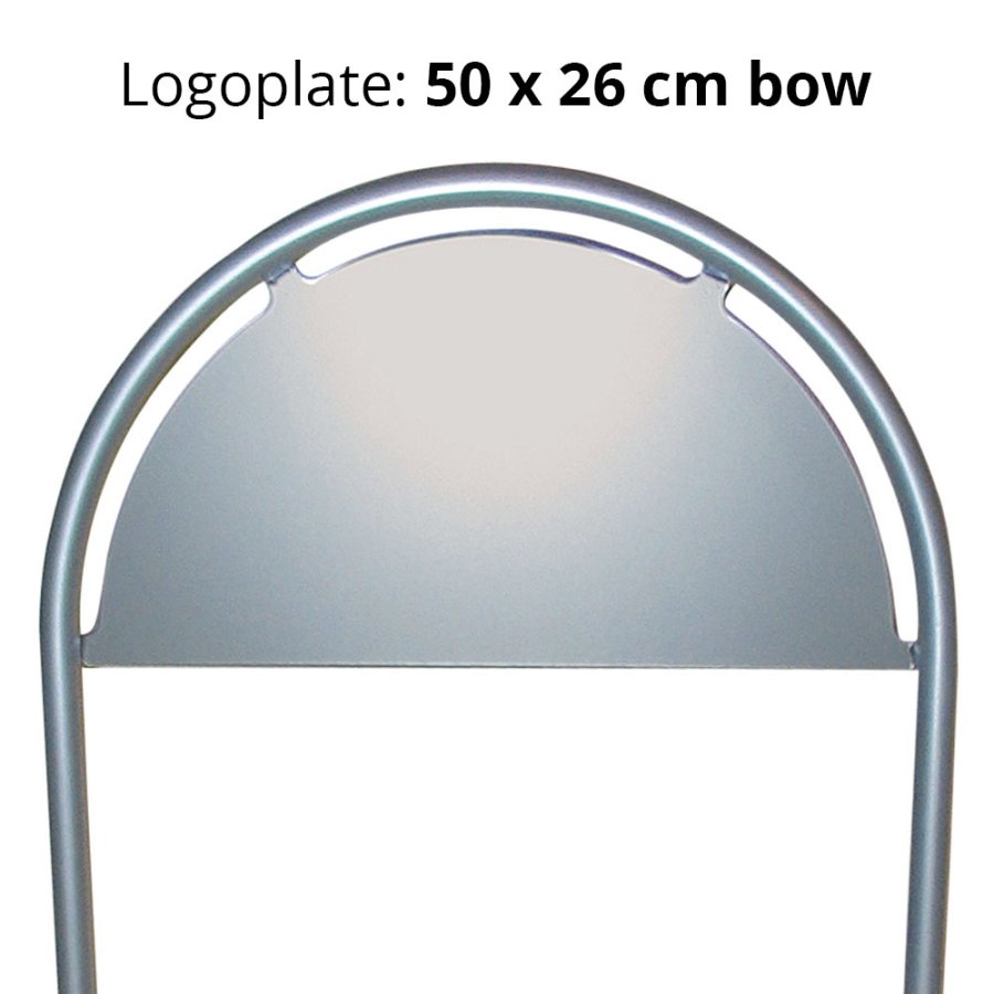 Expo Gotik Gatupratare/Top Sign Gatupratare med cykelst&auml;ll - silver