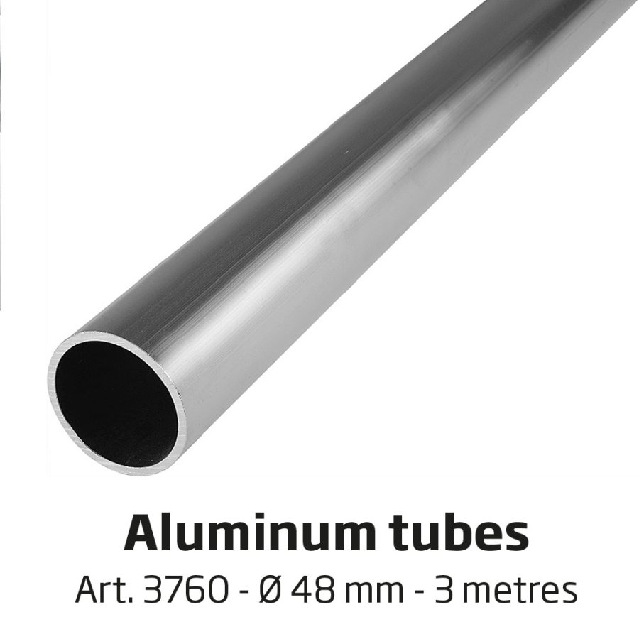 Banner Tube High Stand, frist&aring;ende ram av aluminiumr&ouml;r 0,3 mm / &Oslash; 48 mm - 100 x 100 cm