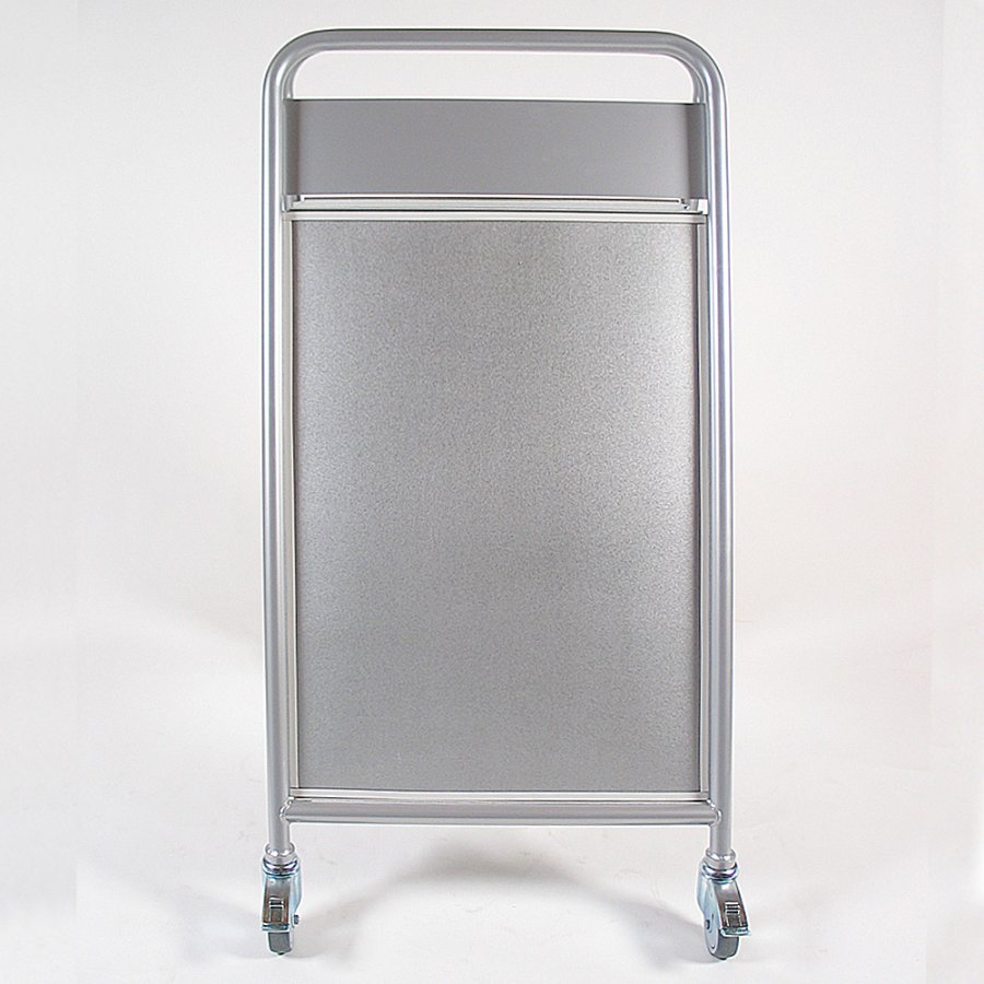 Expo Sign Lux Gatupratare med 4 hjul - 50x70 cm - silver