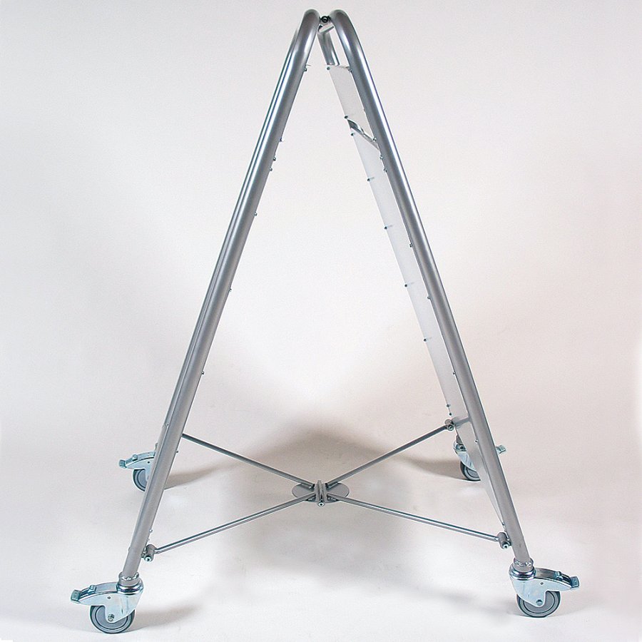 Expo Sign Lux Gatupratare med 4 hjul - A1 - silver