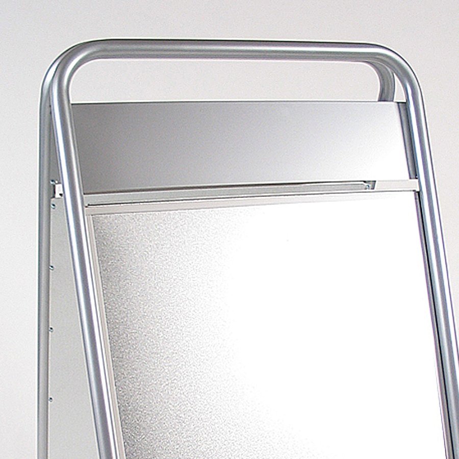 Expo Sign Lux Gatupratare med 4 hjul - A1 - silver