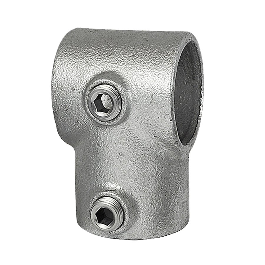 Kort r&ouml;rkl&auml;mma f&ouml;r sammanfogning av 2 aluminiumr&ouml;r 3 mm / &Oslash; 48 mm