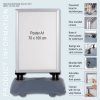 Gatupratare, Wind-Sign Waterbase Budget, 40 mm profil, Silver, B1 - 70 x 100 cm #15