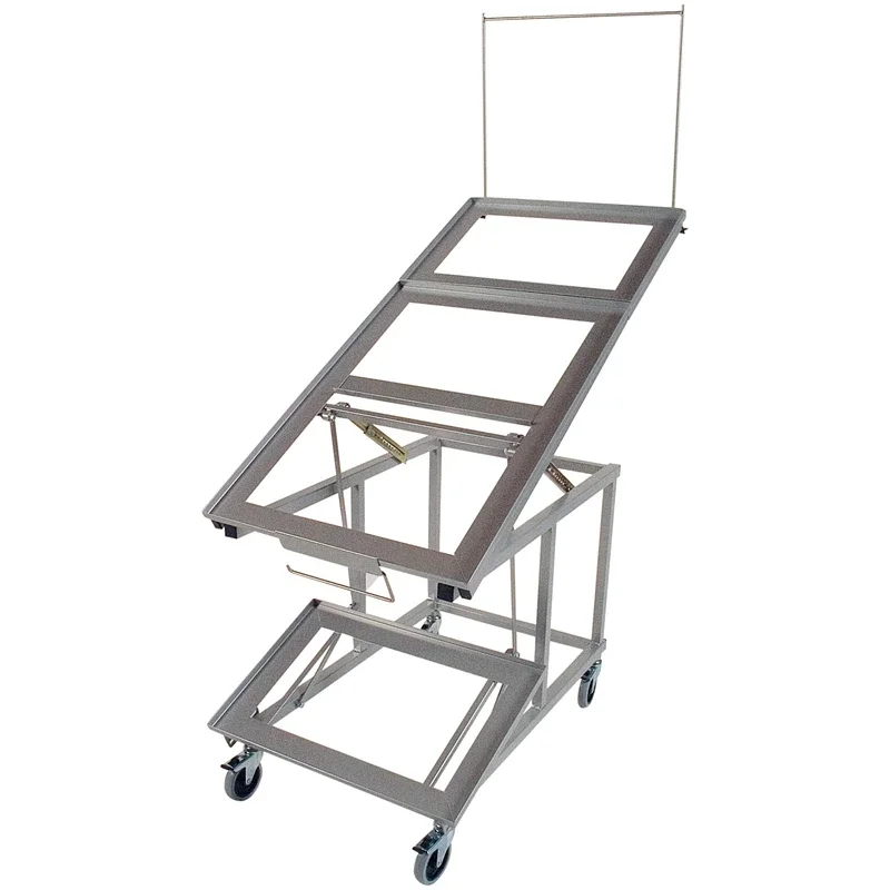 Fl&auml;tad korg till butiksdisplay - fyrkantig 61 x 41 x 20 cm, brun