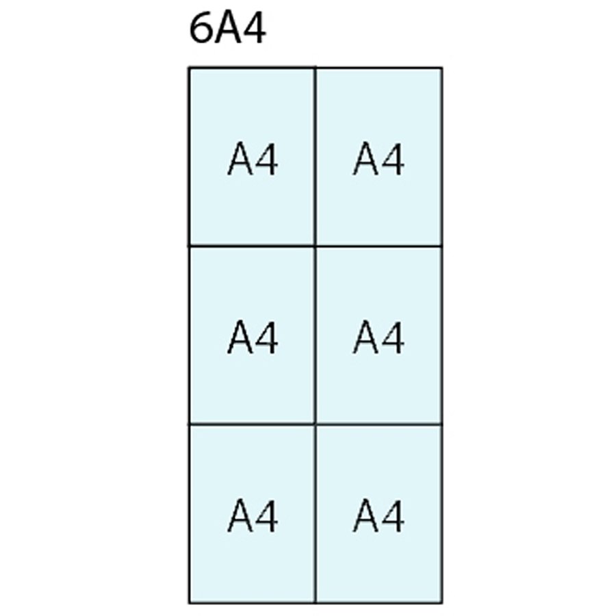 Infobox med magnetisk st&auml;ngning, 6 x A4, D27 mm, alu/silver