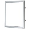 Infobox med magnet, 9 x A4, D27 mm, alu/silver #7
