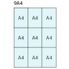 Infobox med magnet, 9 x A4, D27 mm, alu/silver #2