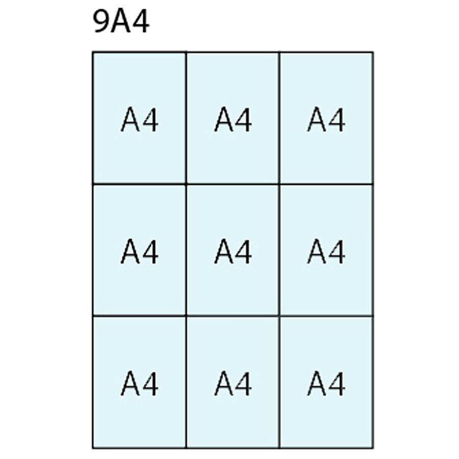 Infobox med magnet, 9 x A4, D27 mm, alu/silver