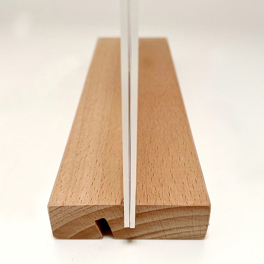 WOOD Block menuh&aring;llare 70 mm, lodr&auml;t/vinklad