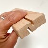 WOOD Block menyh&aring;llare i akryl A6, lodr&auml;t/vinklad #4