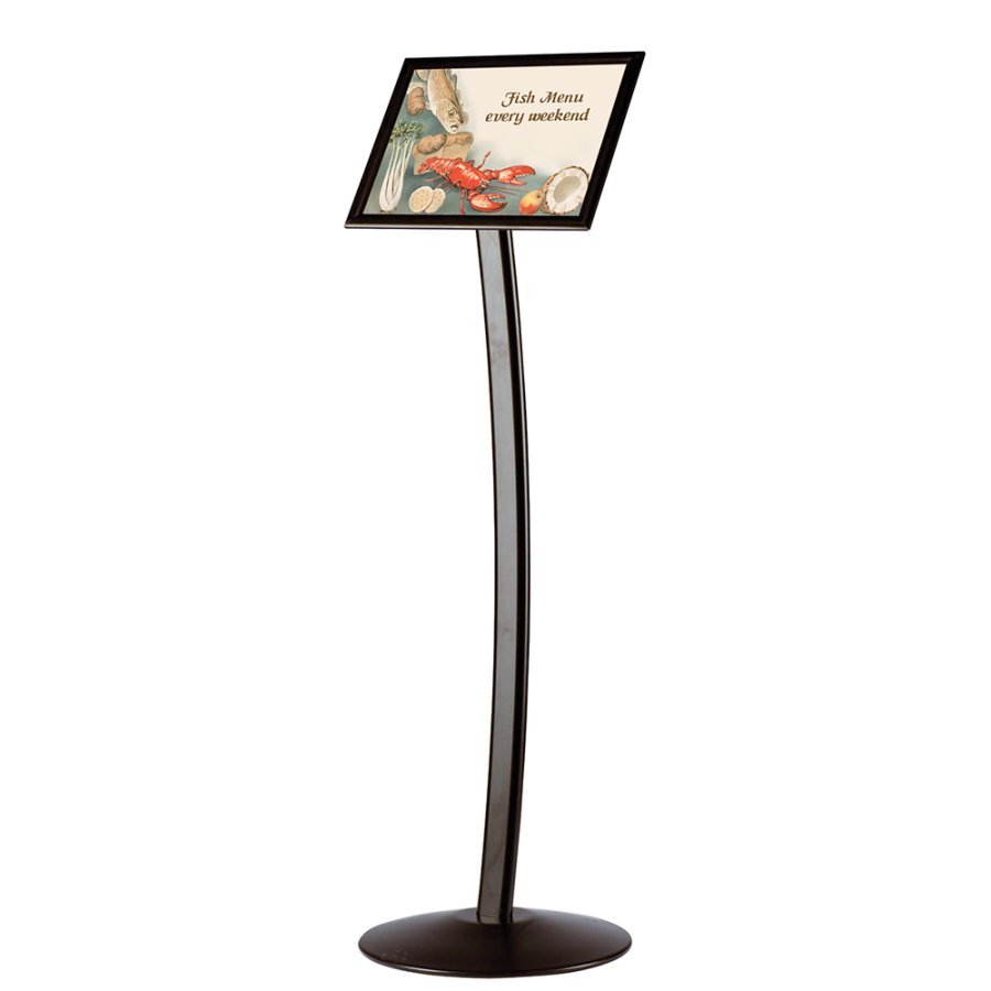 A4-ram f&ouml;r CURVED STAND, svart