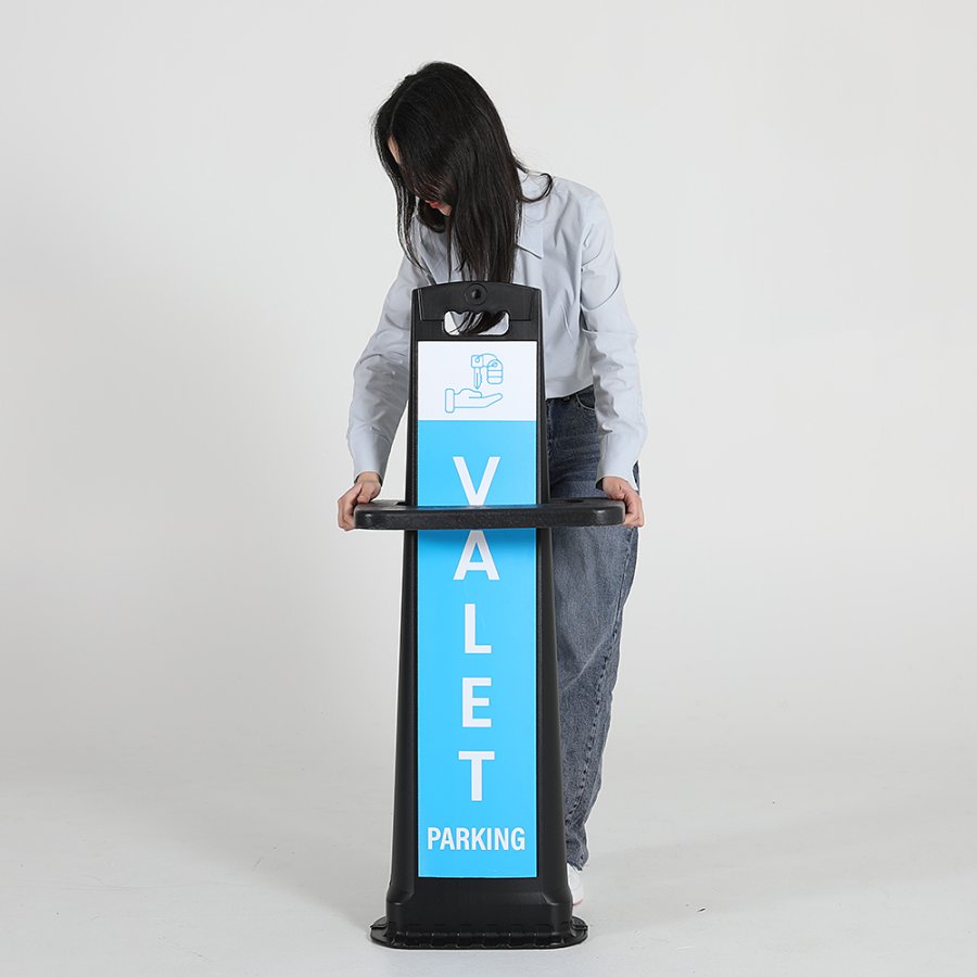 CITYSIGN Svart plast St&aring; 44,3 x 113 cm