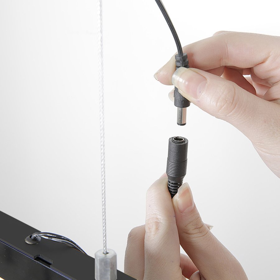 Magneco LED-ram Svart Dubbelsidig A1 f&ouml;r inomhusbruk