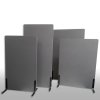 ZONE Hush Wall akustikv&auml;gg och rumsavdelare M&ouml;rkgr&aring; med tygkl&auml;dsel och standardf&ouml;tter 170 x 80 x 4 cm #6