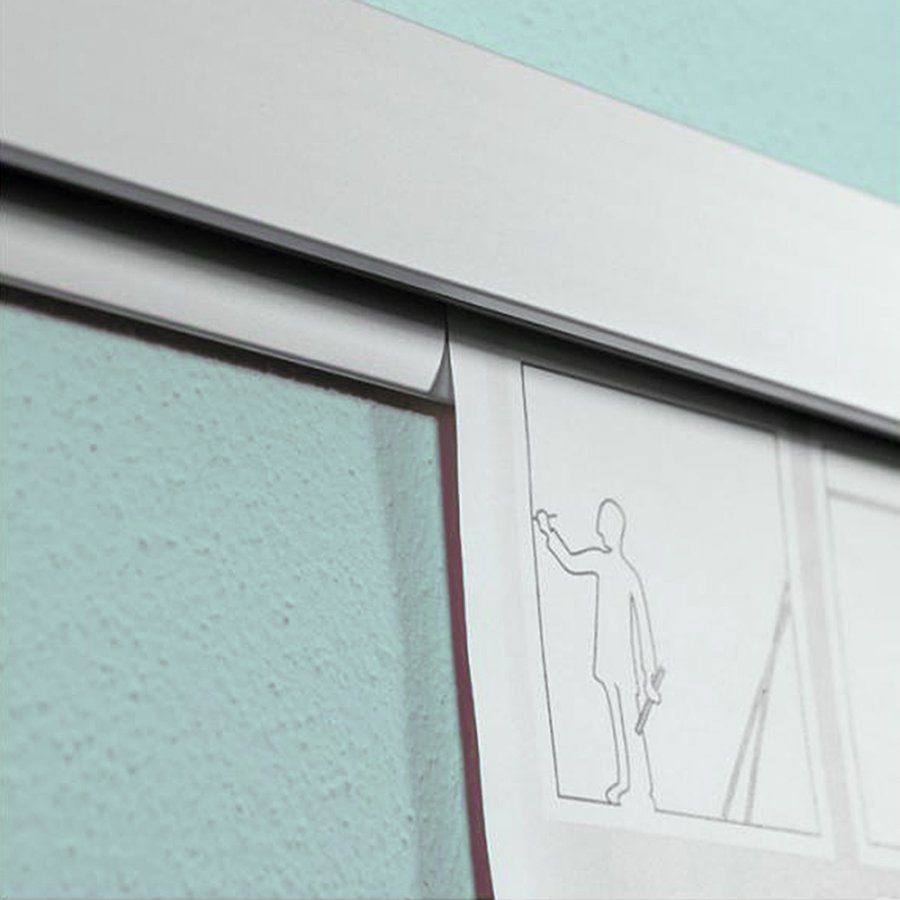 Bonh&aring;llare Aluminium Pappersh&aring;llare 200 cm Silver