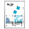 Infoboks med Magnetisk whiteboard, 6 x A4, Aluminiumram, inomhus #1
